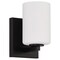 Access Lighting Sienna, 1 Light LED Wall Sconce  Vanity, Matte Black Finish, Opal Glass 62621LEDDLP-MBL/OPL - alternate 4
